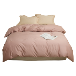 高支高密全棉被套新疆長絨棉純棉被罩單件純色簡約學生宿捨