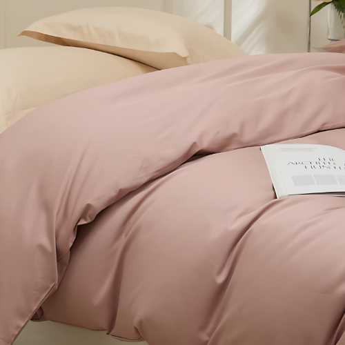 高支高密全棉被套新疆長絨棉純棉被罩單件純色簡約學生宿捨