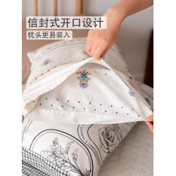 歐式復古枕套單個純棉枕頭套單人柔軟吸汗透氣全棉家用新款情侶
