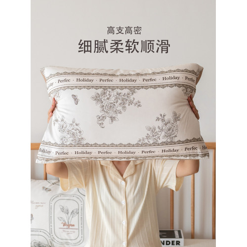 歐式復古枕套單個純棉枕頭套單人柔軟吸汗透氣全棉家用新款情侶