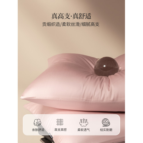 純色A類100S長絨棉枕套全棉純棉家用48cmx74cm一對裝枕芯套四季用