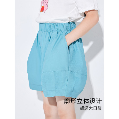 女童純棉短褲外穿2025新款五分褲兒童夏裝褲子休閒褲套裝時髦洋氣