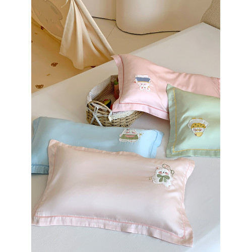 夏季天絲枕套48x74cm涼感兒童枕頭套40x60m乳膠記憶枕芯套30x50cm