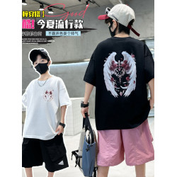 兒童裝男童夏裝套裝薄款2025新款中大童夏季短袖兩件套帥氣時髦潮