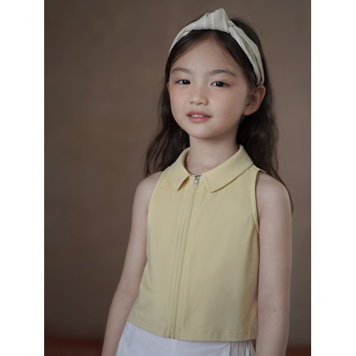 哈齒童裝兒童背心夏季涼感速乾無袖襯衫女童夏裝運動休閒polo衫