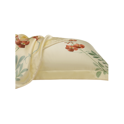 枕水人家枕水人家100%真絲枕套桑蠶絲雙面人工手繪枕芯套