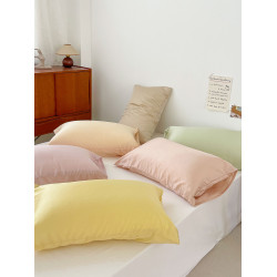 莫蘭迪夏日 奧地利天絲枕套夏季涼爽枕罩家用純色柔軟單衹裝