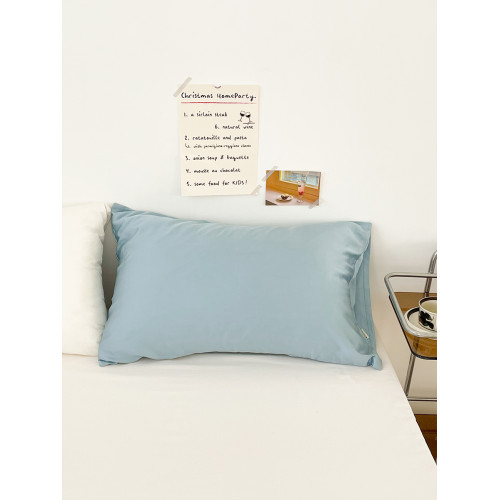 莫蘭迪夏日 奧地利天絲枕套夏季涼爽枕罩家用純色柔軟單衹裝