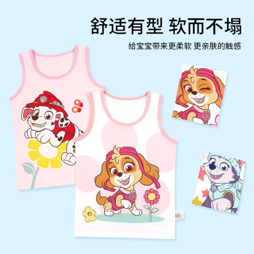 汪汪隊寶寶背心夏季薄款純棉兒童背心內穿女童吊帶無袖夏裝打底