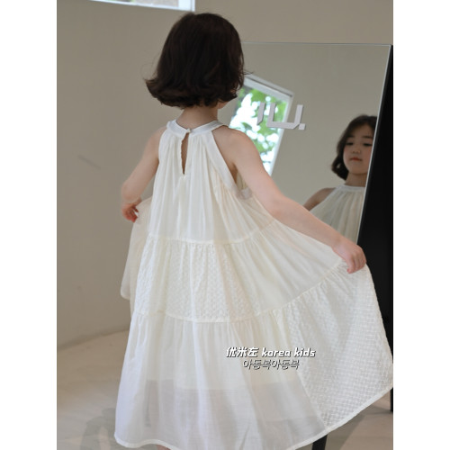 品牌童裝女童連衣裙春夏新款女寶洋氣時髦背心裙2025兒童吊帶裙子