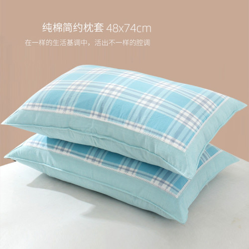 加厚紗布枕套2025新款100全棉純棉一對裝夏天夏季單人單個枕頭套