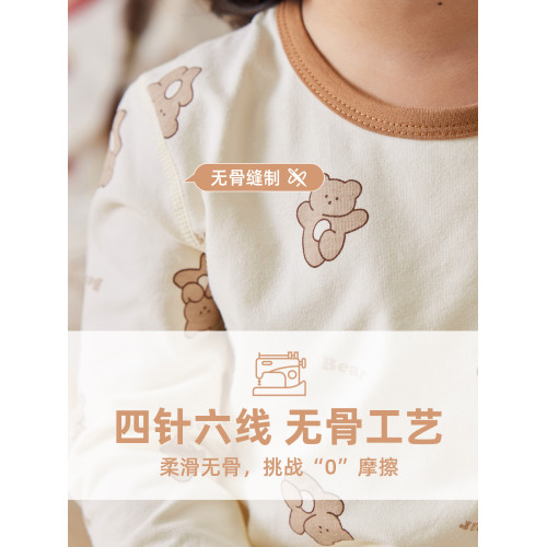 嘟嘟家寶寶內衣套裝秋季家居服女童秋衣秋褲兒童打底小童衣服潮