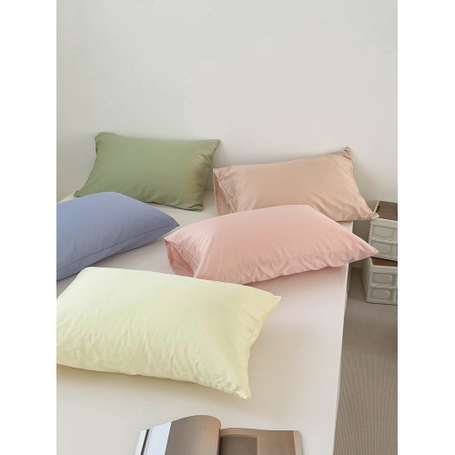 60支裸睡級｜百搭純色60支新疆長絨棉枕套純棉枕頭套枕巾單衹單人