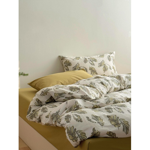 森系復古懷舊純棉被套單件1.8床上四件套全棉被罩150x200x230床品