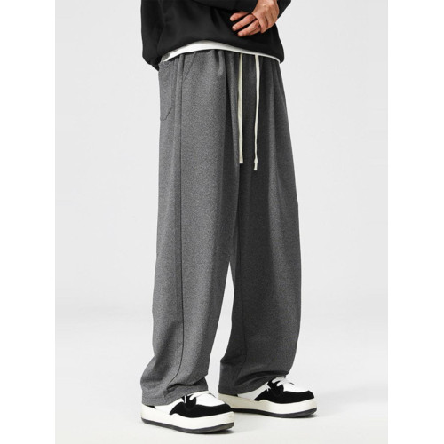 大碼直筒休閒褲男360斤胖子加肥加大運動美式百搭拖地長褲濶腿褲