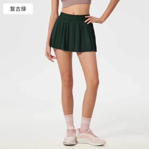 2025新款網球服女短裙防走光瑜伽舞蹈裙夏運動褲裙百褶裙高爾夫球