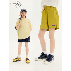 女童速乾短褲夏季薄款戶外玩水2026夏裝新款中大童防水休閒中褲