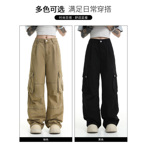 it :5cm/FIVECM男女同款工裝休閒褲濶腿褲2025新款潮牌直筒長褲