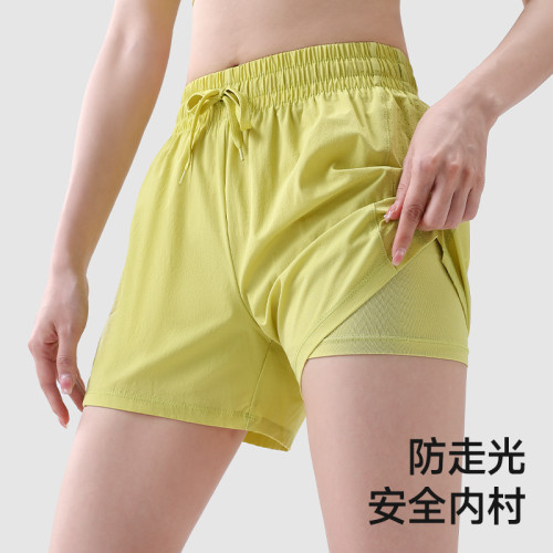 迪Decath卡農運動褲防走光訓練跑步短褲女健身瑜珈寬鬆透氣網眼