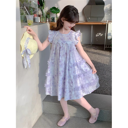英國Next Svip女童連衣裙2025新款童裝小女孩碎花裙夏季兒童紗裙