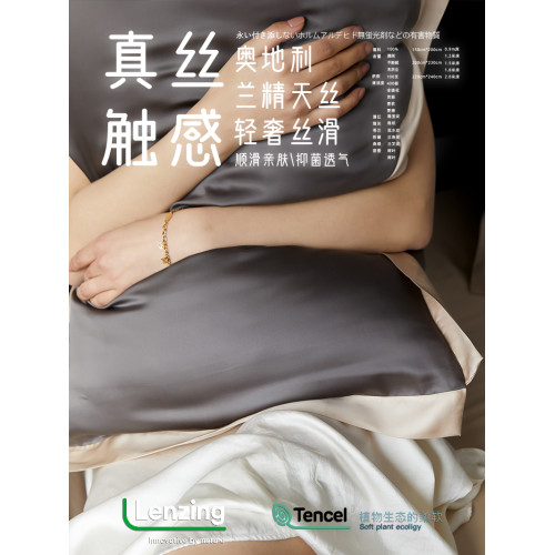 維奈希60支枕芯套進口天絲枕套雙面夏涼爽枕頭套純色細膩親膚枕芯