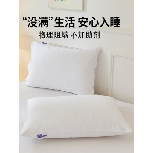 寢之堡防蟎防水枕套新款全純棉防塵蟎兒童枕芯保護套一對裝四季