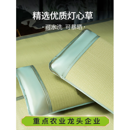 黃古林草蓆枕套一對裝學生枕蓆單人夏天然涼蓆枕頭套子乳膠枕芯套
