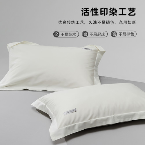 高級五星級酒店100S新疆長絨棉枕套一對裝家用純色枕頭套全棉純棉