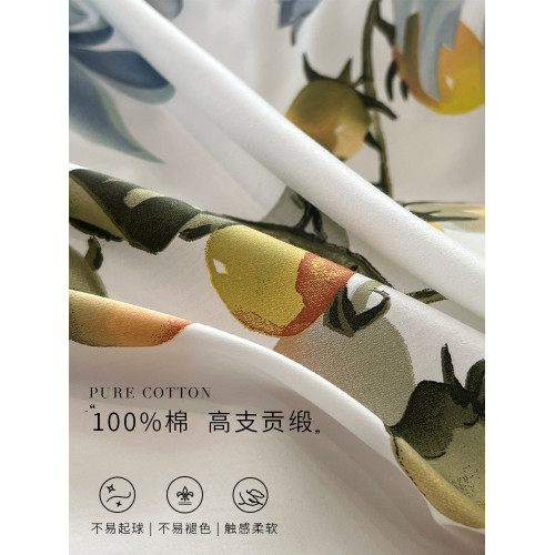 100%長絨棉全棉被套單件150x200x230cm印花純棉單被罩180x220x240