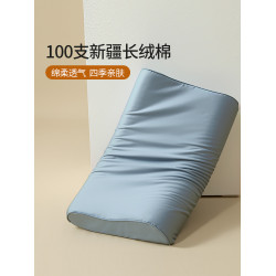 S100純棉乳膠專用枕套40x60兒童記憶枕頭套單個全棉單人30x50家用