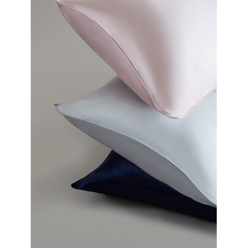 萬事利桑蠶絲枕頭套時尚親膚真絲枕套一對AB面家用48*74cm-極素