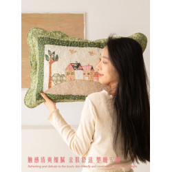 小房子枕套40x60棉可愛加厚枕頭套單人家用新款柔軟小清新