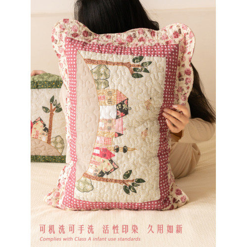 小房子枕套40x60棉可愛加厚枕頭套單人家用新款柔軟小清新