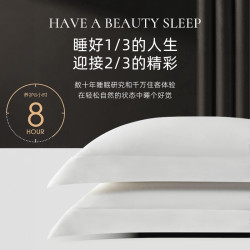 斯得福枕套48*74cm酒店同款100支全棉純棉80支枕套純白色51*91