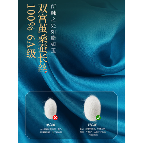 100%桑蠶絲真絲枕套冰絲純色枕頭套夏季涼爽涼枕套雙人家用夏天