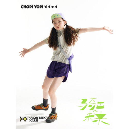 chopiyopi童裝 女童騎行速乾短褲夏季新款兒童運動訓練彈力五分褲