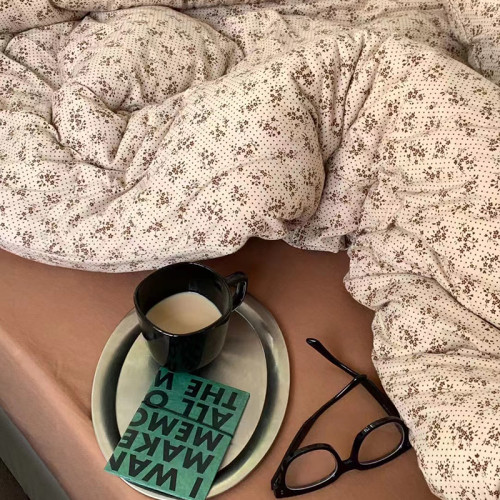 【枕套1個裝】全棉針織棉碎花小清新枕套a類純棉天竺棉單人枕頭套