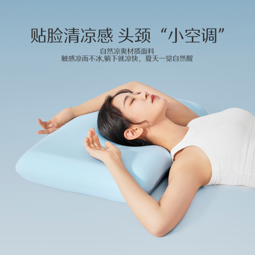 水星家紡深睡記憶枕套單衹A類抑菌雙面控溫枕頭套涼感枕芯套單人
