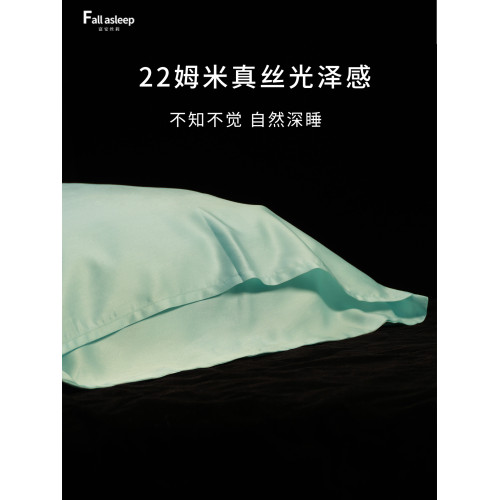 真絲枕套AB雙面桑蠶絲天絲22姆米簡約經典純色款天然零敏親膚絲滑
