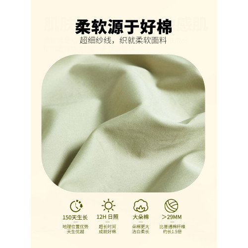 柳汐50s雙股純棉枕套高級感枕頭套一對裝48x74cm
