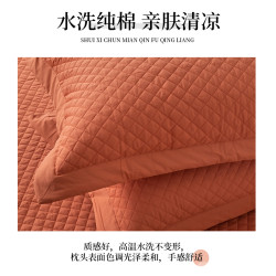 全棉枕套水洗棉純棉夾棉枕頭套加厚絎縫枕芯罩枕芯套一對裝純色