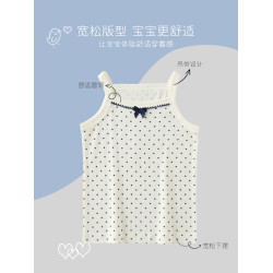 女童純棉小吊帶夏季新款兒童背心網眼透氣打底衫嬰兒內穿內衣上衣