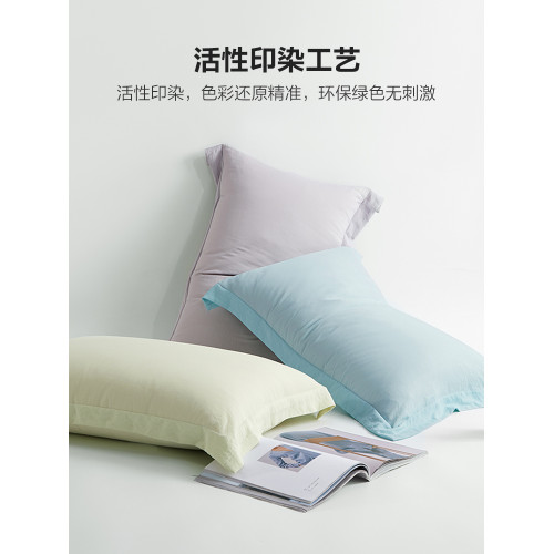 太湖雪枕套涼感夏天涼小荷家用枕頭套一對裝48x74cm