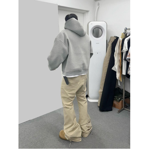 Nonnod小衆高街堆積微喇濶腿褲顯瘦百搭vibe風高級感長褲91同款