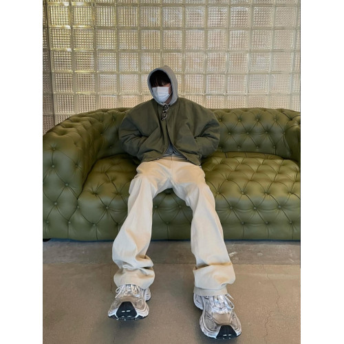 Nonnod小衆高街堆積微喇濶腿褲顯瘦百搭vibe風高級感長褲91同款