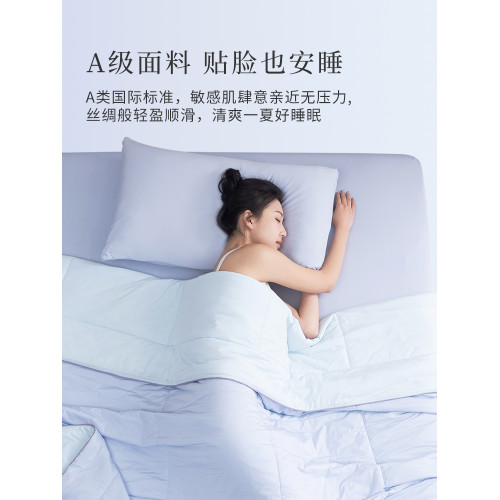 FUAWA涼感冰絲枕套內膽A類錦綸枕頭套單個一對冷感枕巾枕芯套夏