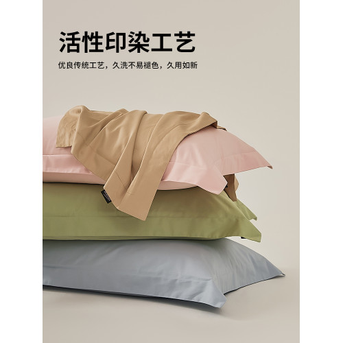 五星級酒店100支長絨棉枕套一對裝枕頭套全棉純棉48cmx74cm高級感