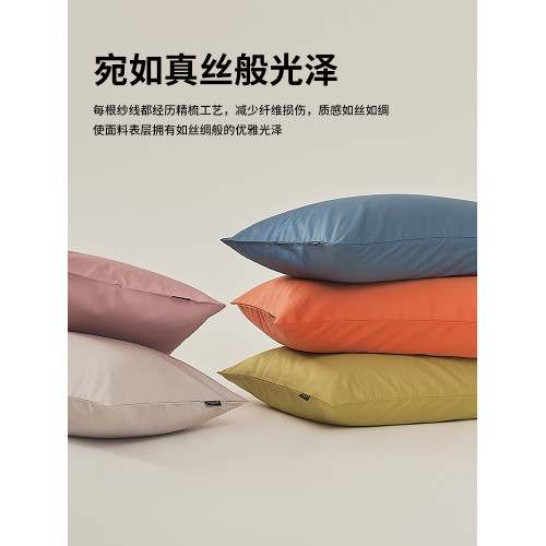 五星級酒店100支長絨棉枕套一對裝枕頭套全棉純棉48cmx74cm高級感
