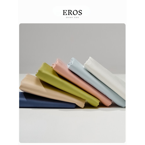 EROS 100S長絨棉枕套一對裝貢緞純棉全棉枕頭套單人枕芯套48x74cm