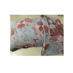 全棉純棉雙層紗枕套 雙面可用枕頭套一花兩色枕芯套一對裝兩衹